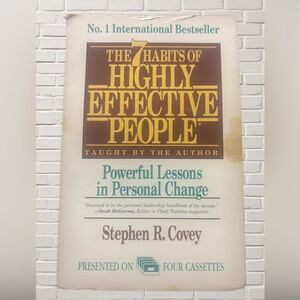 The 7 Habits of Highly Effective People Audio Cassettes Stephen R Covey Set